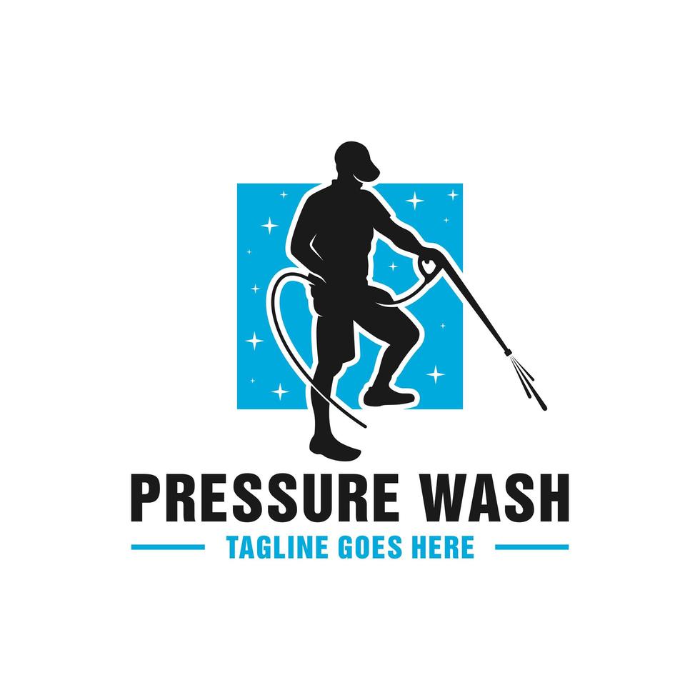 logotipo do tubo de lavagem de alta pressão vetor