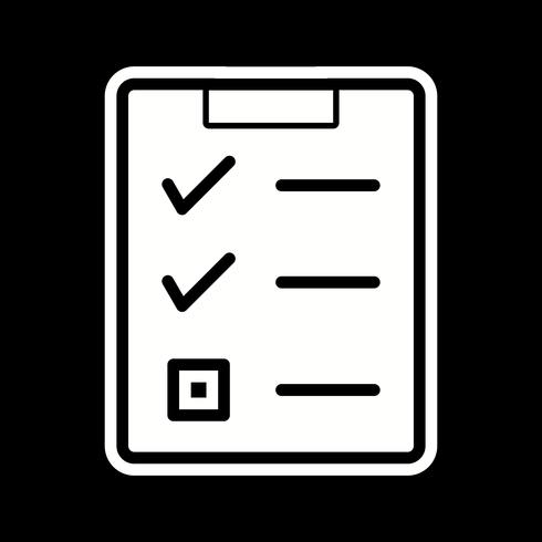 Projeto de ícone de lista de verificação vetor
