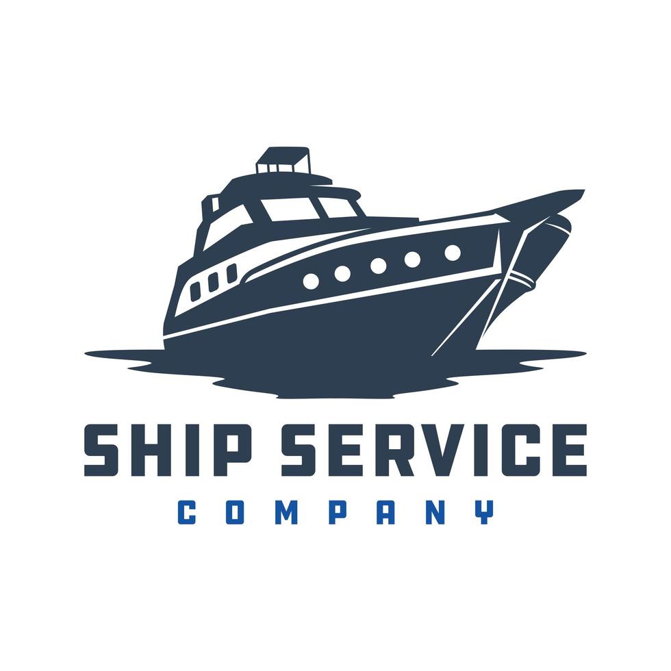 design do logotipo do navio vetor
