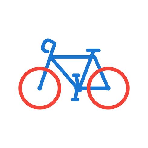Design de ícone de bicicleta vetor