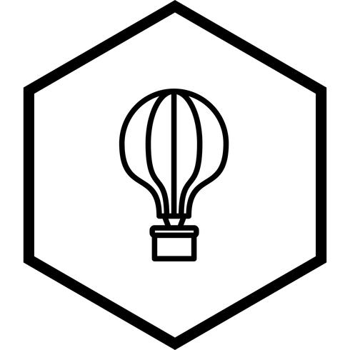 Projeto de ícone de balão de ar vetor