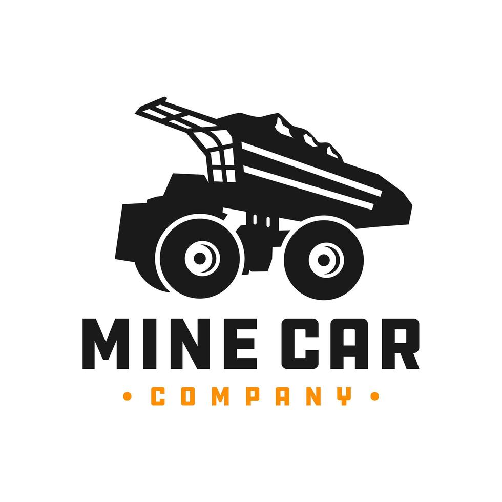 logotipo do carro do caminhão da mina vetor