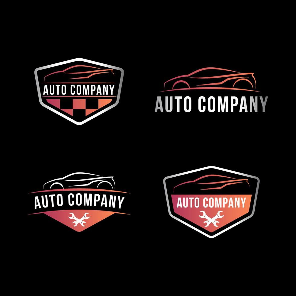 modelo de logotipo da empresa automotiva vetor