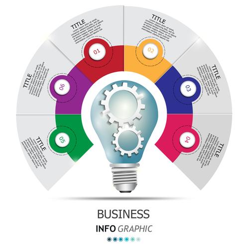 Ícones de design e marketing de vetor infográficos