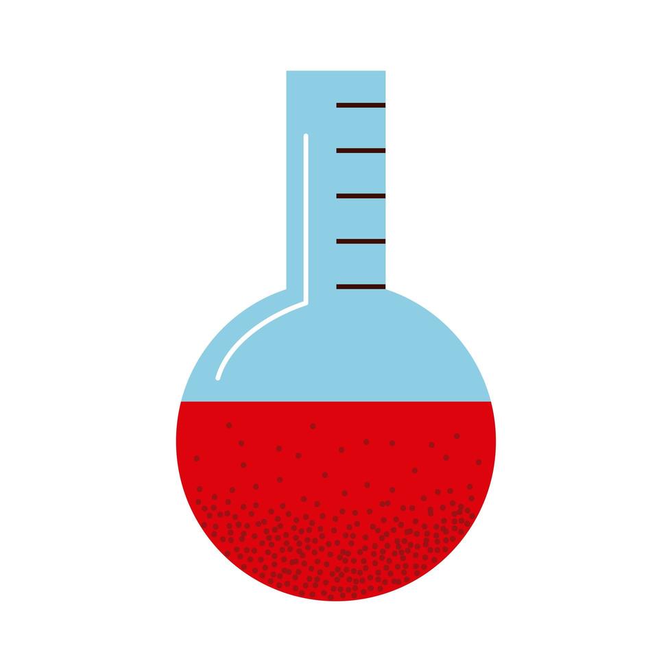 ícone de frasco de laboratório vetor