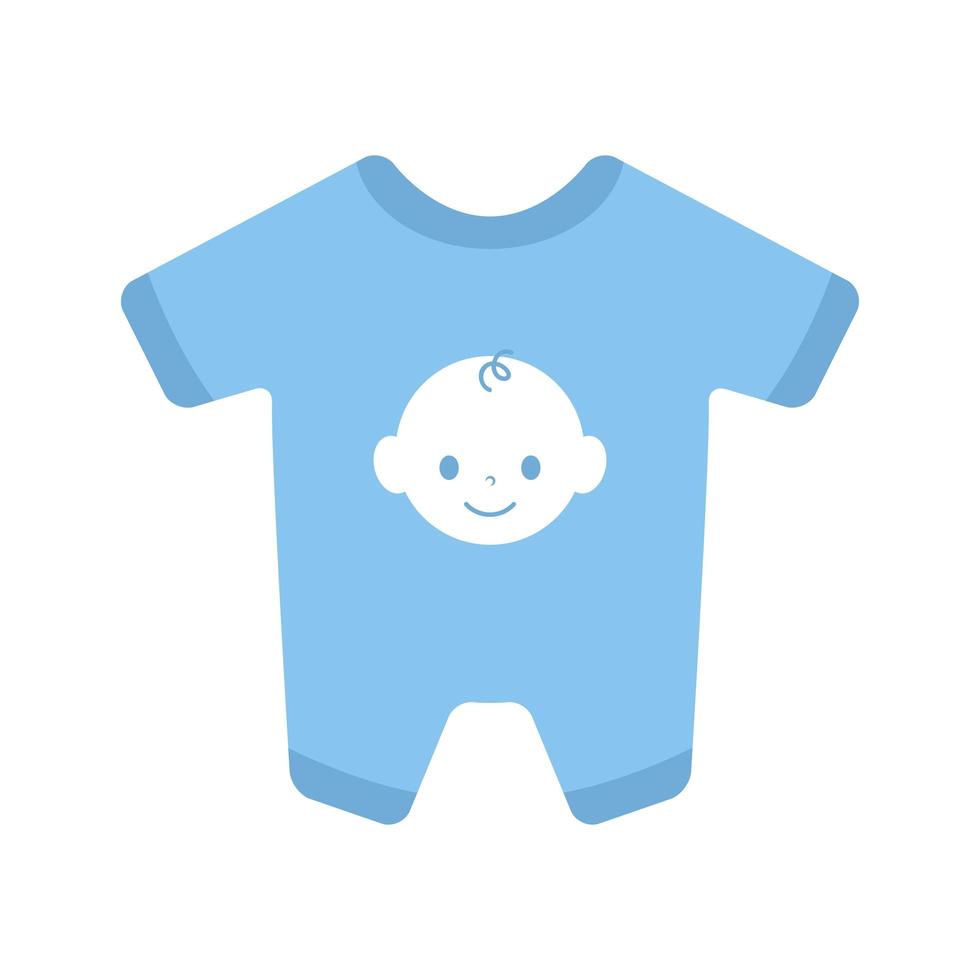 ícone de acessório de bebê de roupas fofas vetor