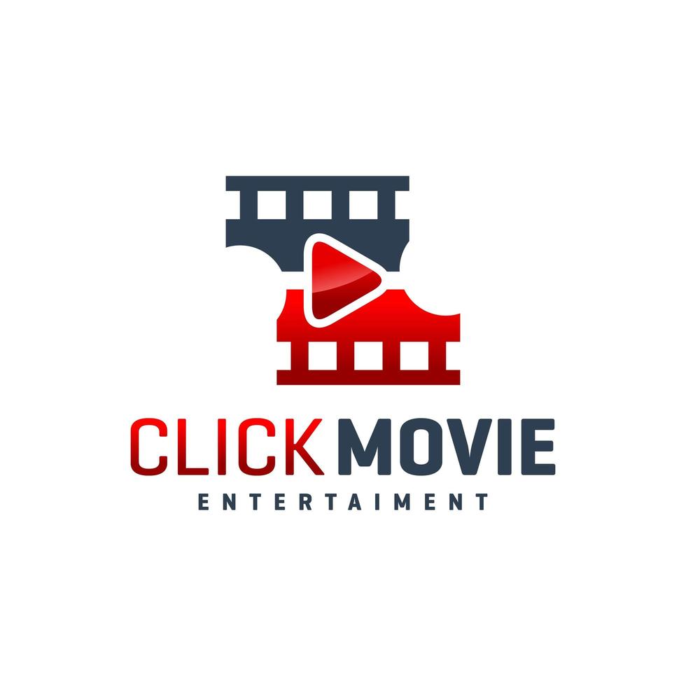 logotipo do estúdio de cinema moderno vetor