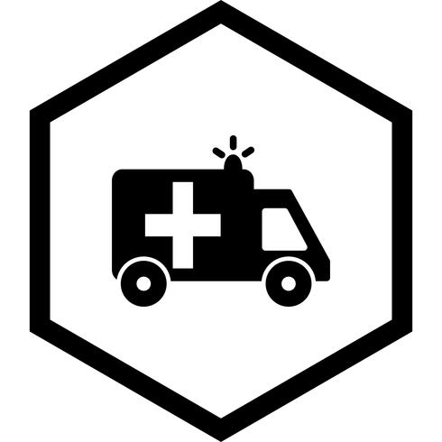 Design de ícone de ambulância vetor