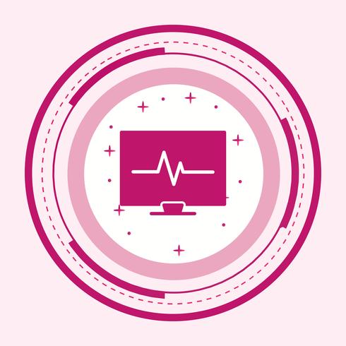 Design de ícone de ECG vetor