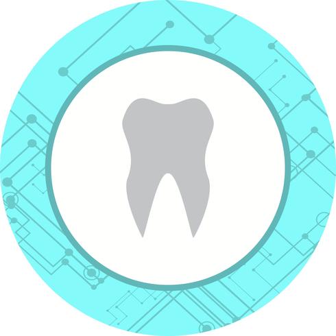 Projeto do ícone do dente vetor