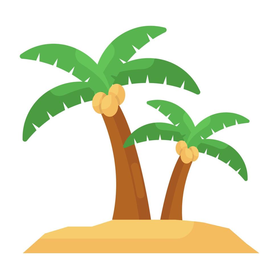 vetor de palmeiras