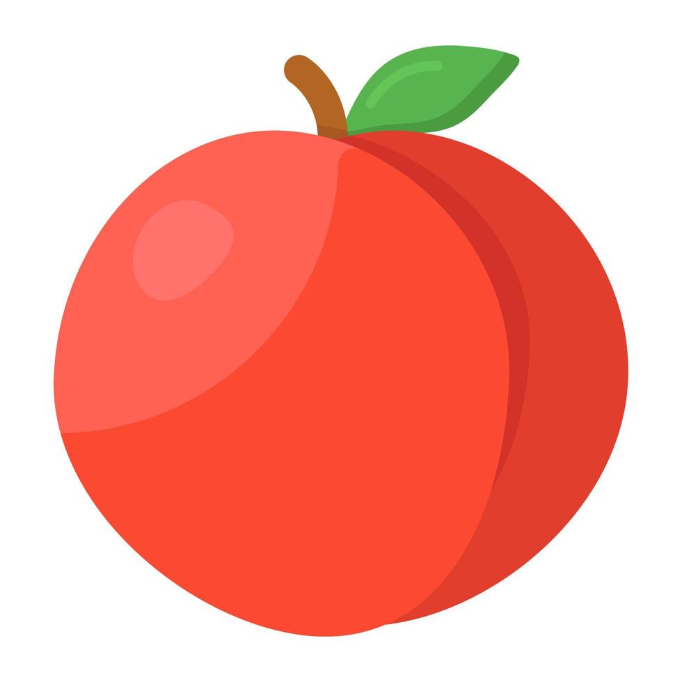 um ícone de fruta pêssego vetor