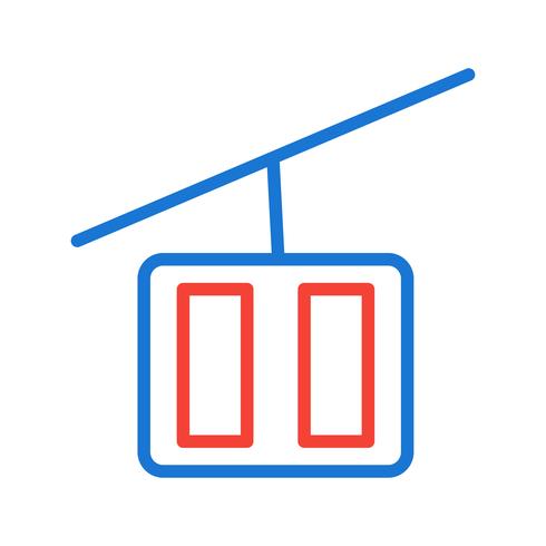 Design de ícone de elevador de cadeira vetor