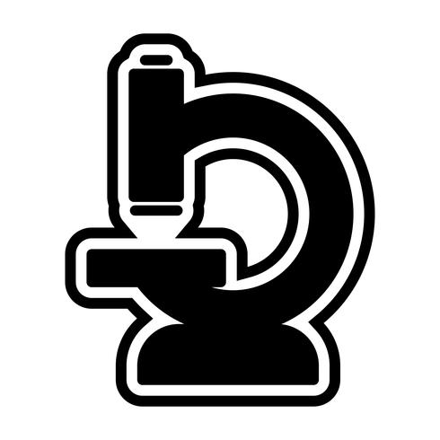 Design de ícone de microscópio vetor