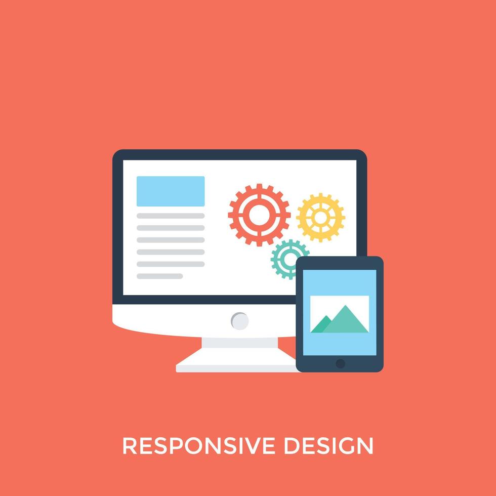 conceitos de design responsivo vetor