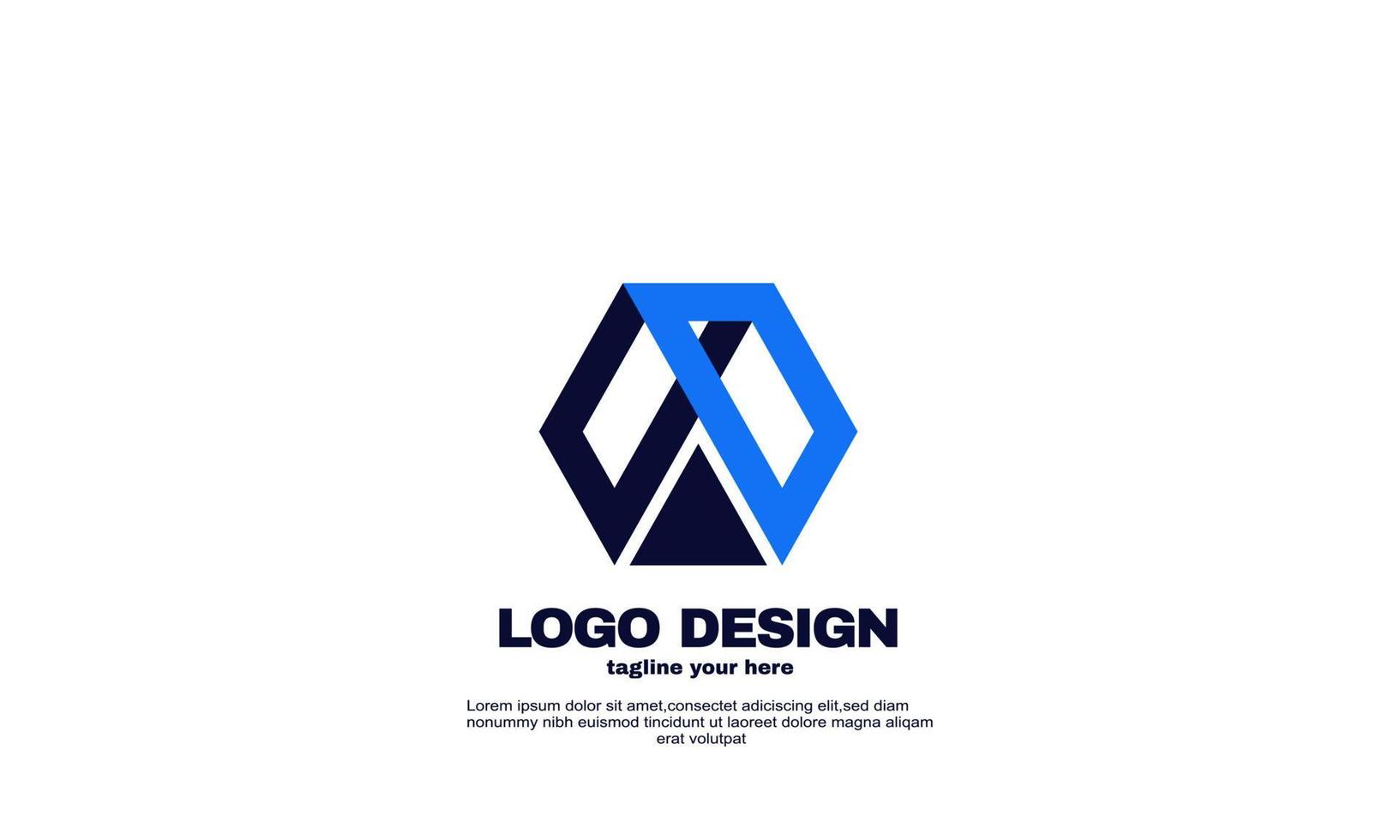 logotipo moderno da empresa com inspiração colorida abstrata vetor