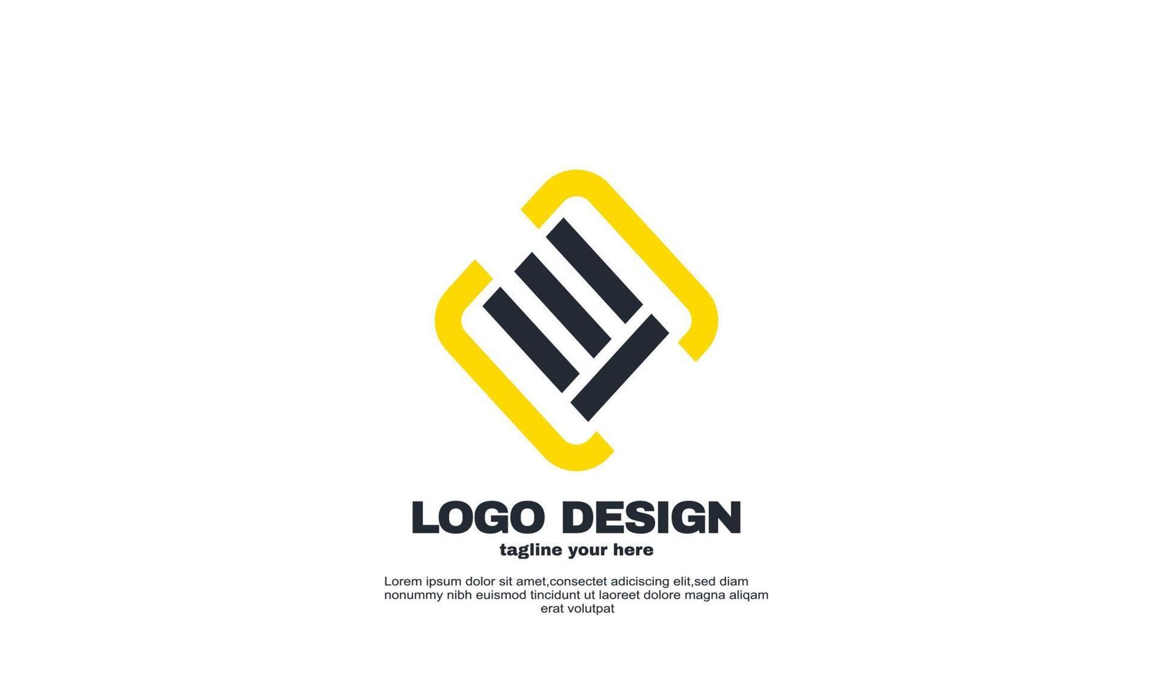 estoque vetor retângulo abstrato vetor elementos de design sua marca empresa modelo de design de logotipo de negócios