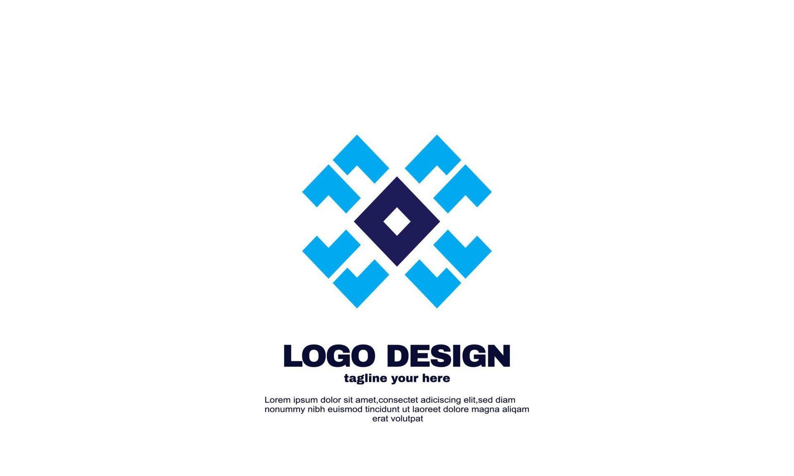 empresa de ações empresa de design elegante logotipo modelo de identidade de marca vetor