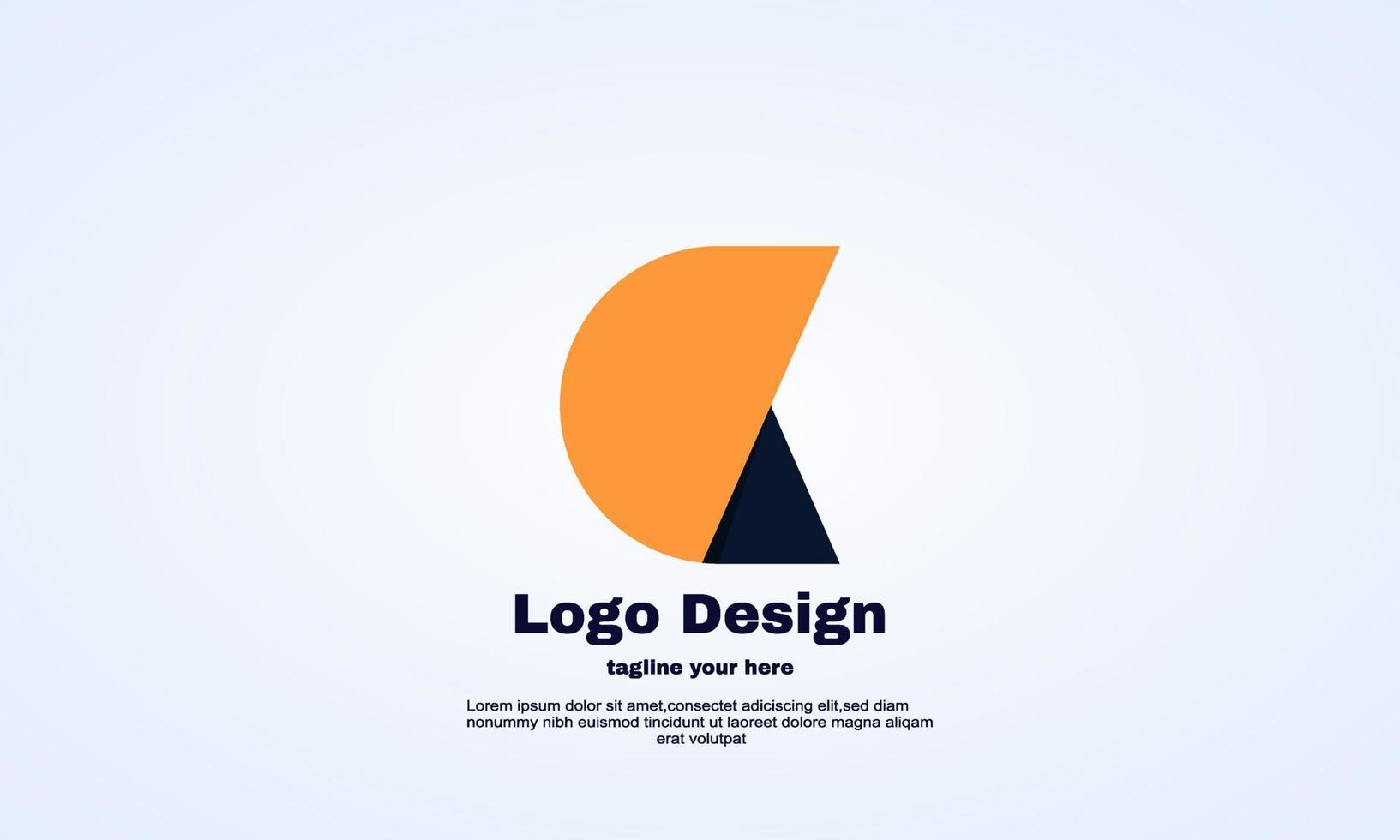 conceito de design de logotipo digital sua empresa vetor