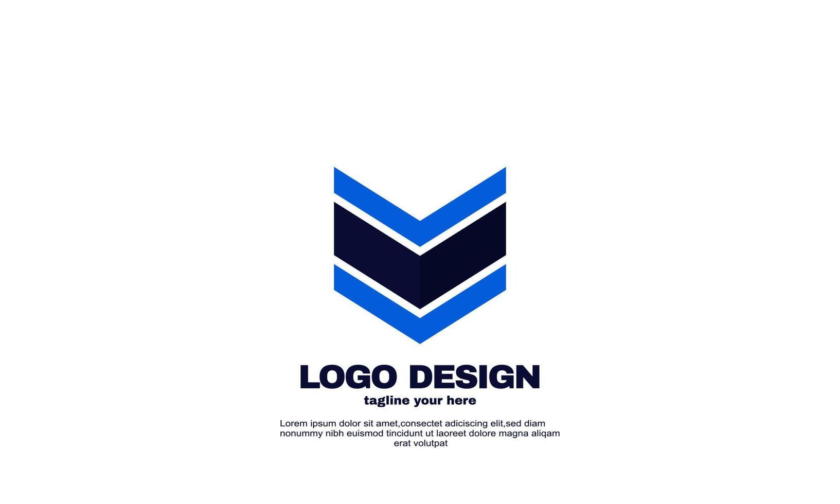 estoque resumo criativo logotipo moderno criativo marca ideia negócios empresa design vetor