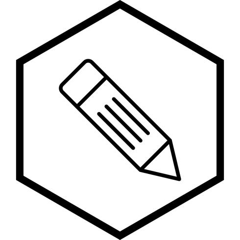 Design de ícone de lápis vetor