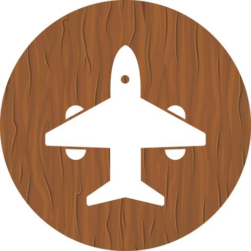 Design de ícone de avião vetor