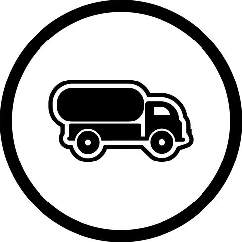 Design de ícone de caminhão tanque vetor