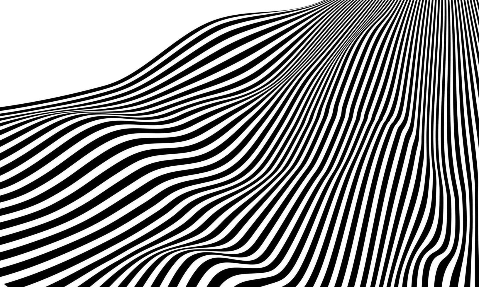 estoque abstrato preto branco cor padrão de design estilo óptico ilusão cartaz papel de parede backgound vetor