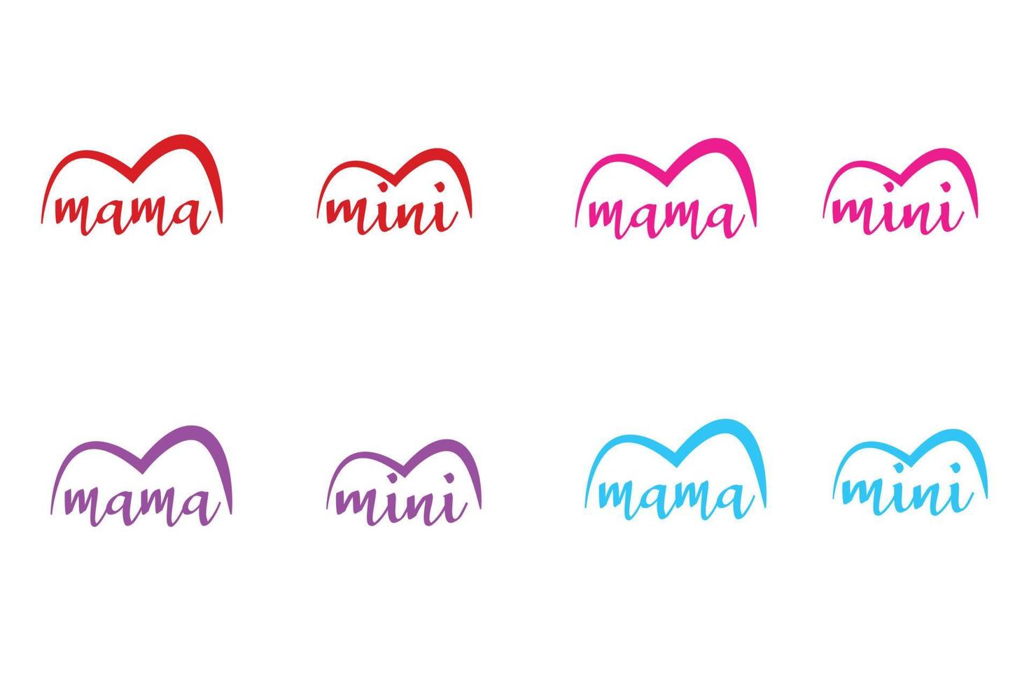 design de mini t-shirt mama vetor