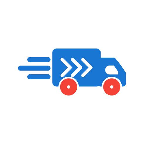 Design de ícone de caminhão de entrega vetor