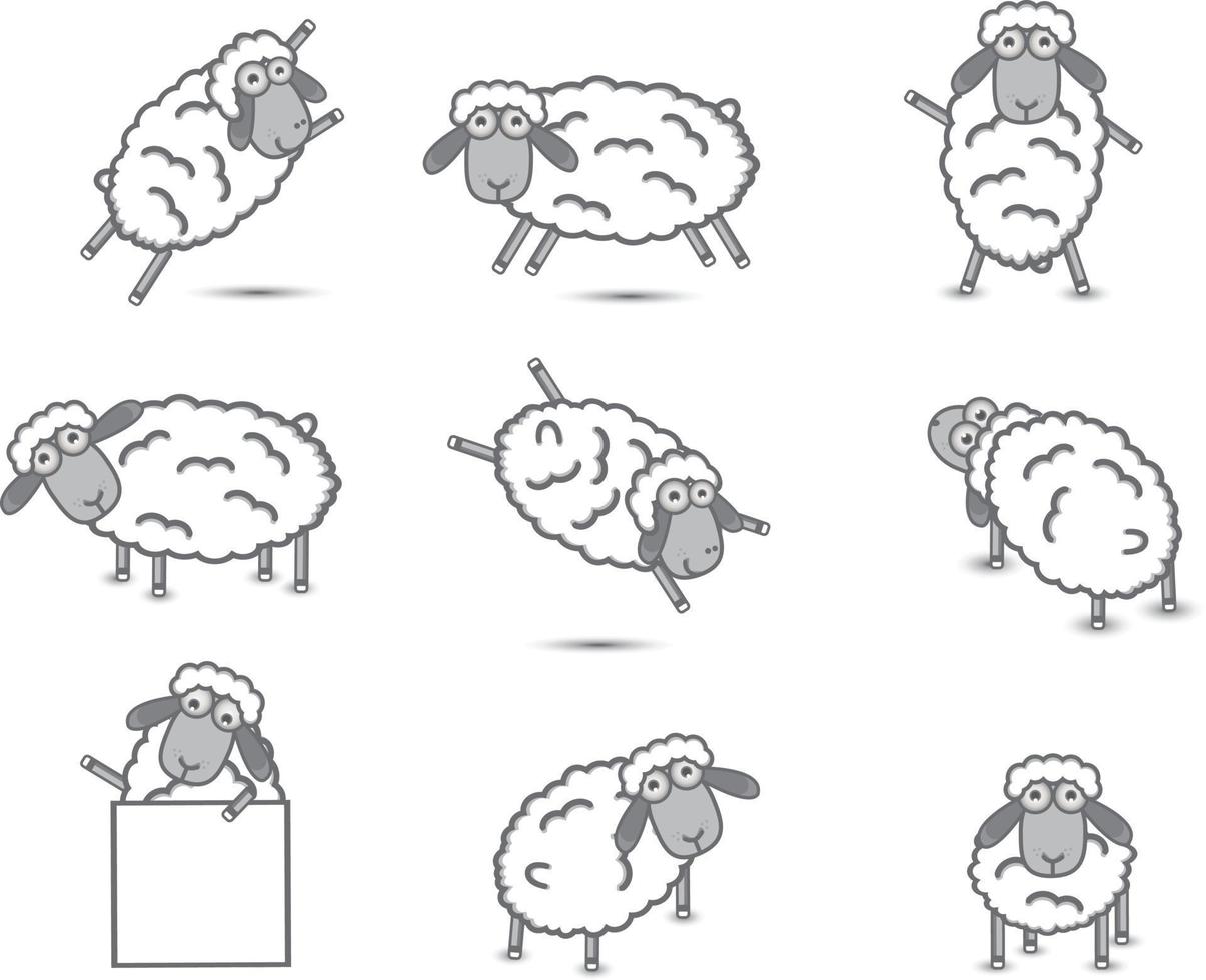 ilustração de design de ovelhas vetor
