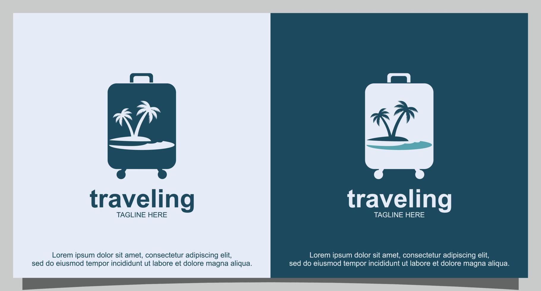 vetor de design de logotipo de viagens