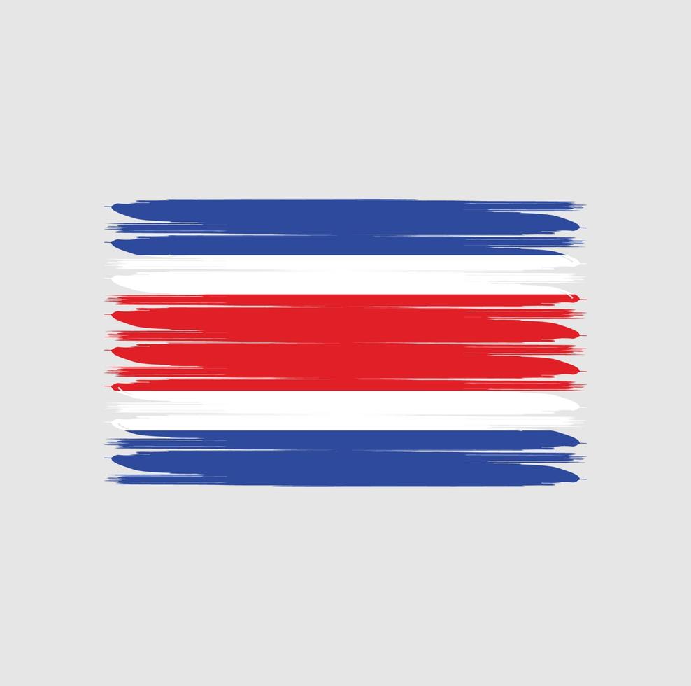 bandeira da costa rica com estilo grunge vetor