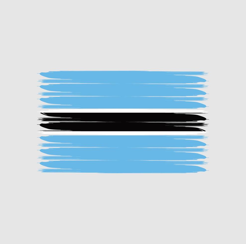 bandeira do botswana com estilo grunge vetor