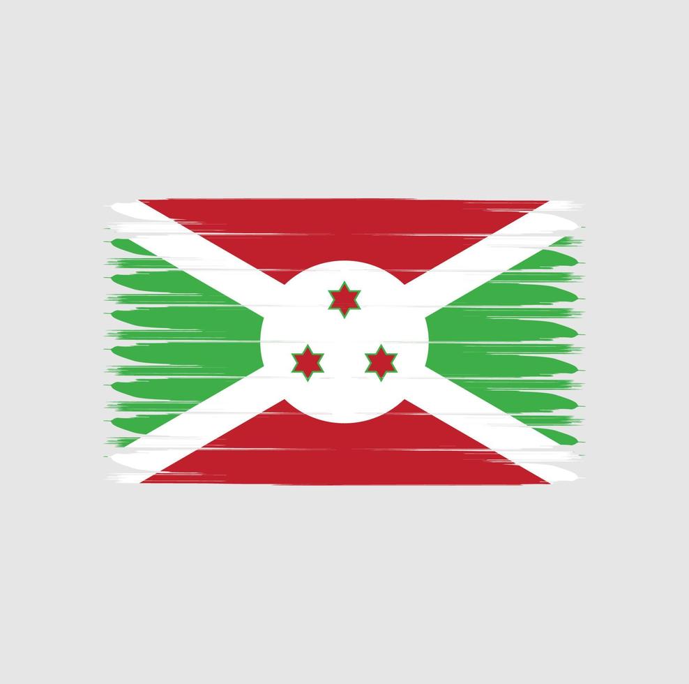bandeira do burundi com estilo grunge vetor