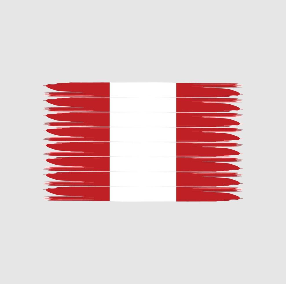 bandeira do peru com estilo grunge vetor