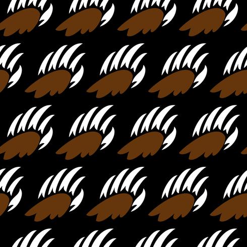 grizzly bear claw vector illustration