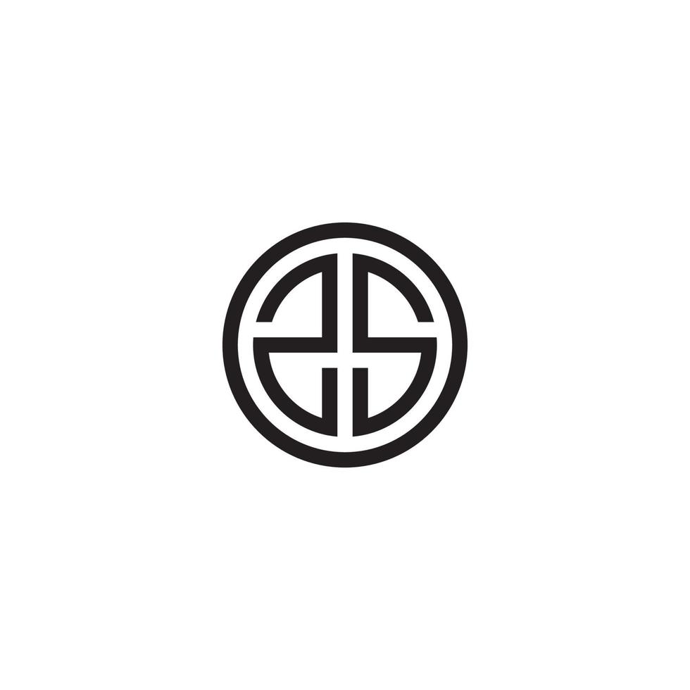 logotipo da letra s ou design do ícone vetor