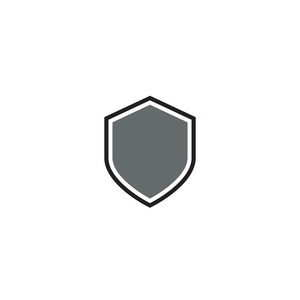 um logotipo de escudo simples ou design de ícone vetor