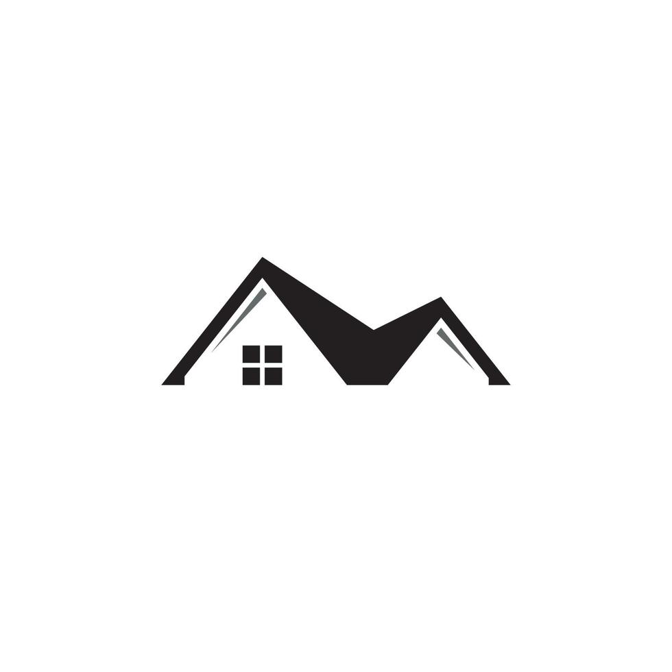 logotipo imobiliário ou design de ícone vetor