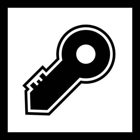 Design de ícone de chave vetor