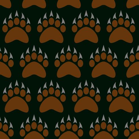 grizzly bear claw vector illustration