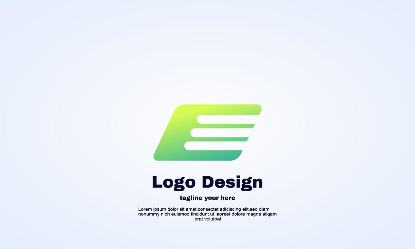 vetor de design de logotipo e inicial financeiro abstrato de estoque