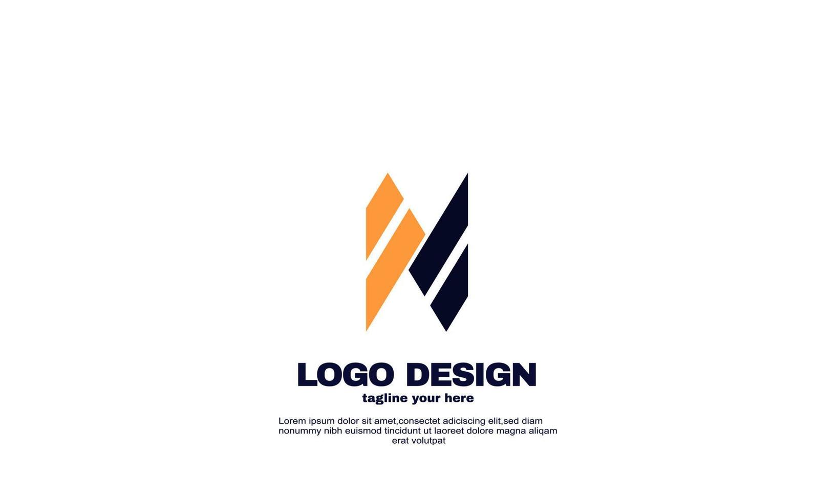 abstrato melhor design de logotipo de negócios de empresa geométrica poderosa vetor colorido