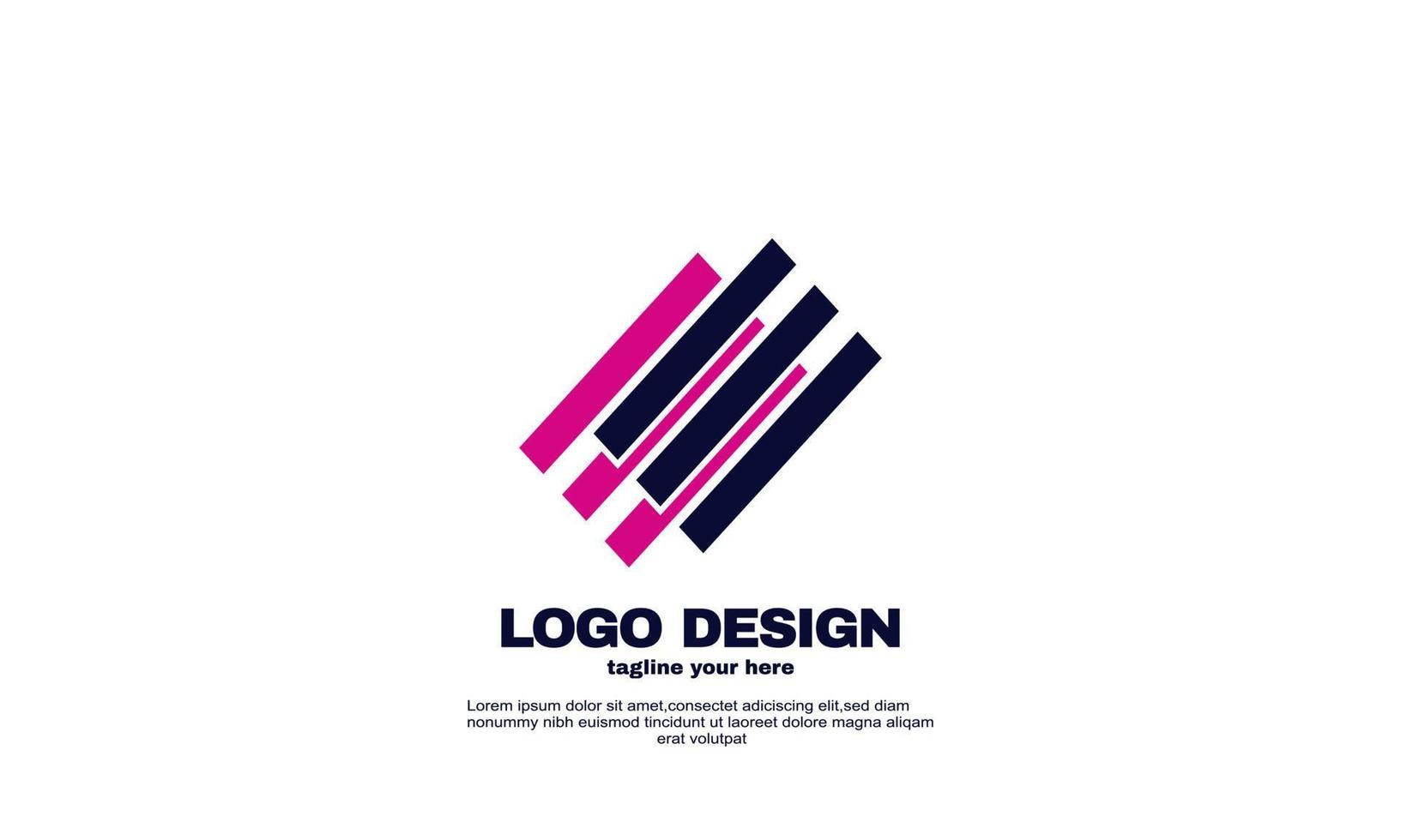 elementos de design de vetor de retângulo criativo abstrato de estoque ilustração seu modelo de design de logotipo de negócios de empresa de identidade de marca