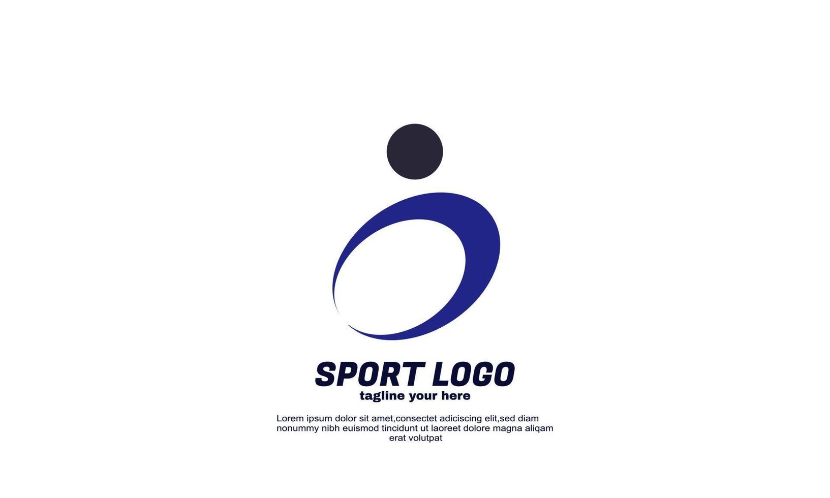 estoque abstrato inspiração criativa esporte logotipo design silhueta ação símbolo vetor