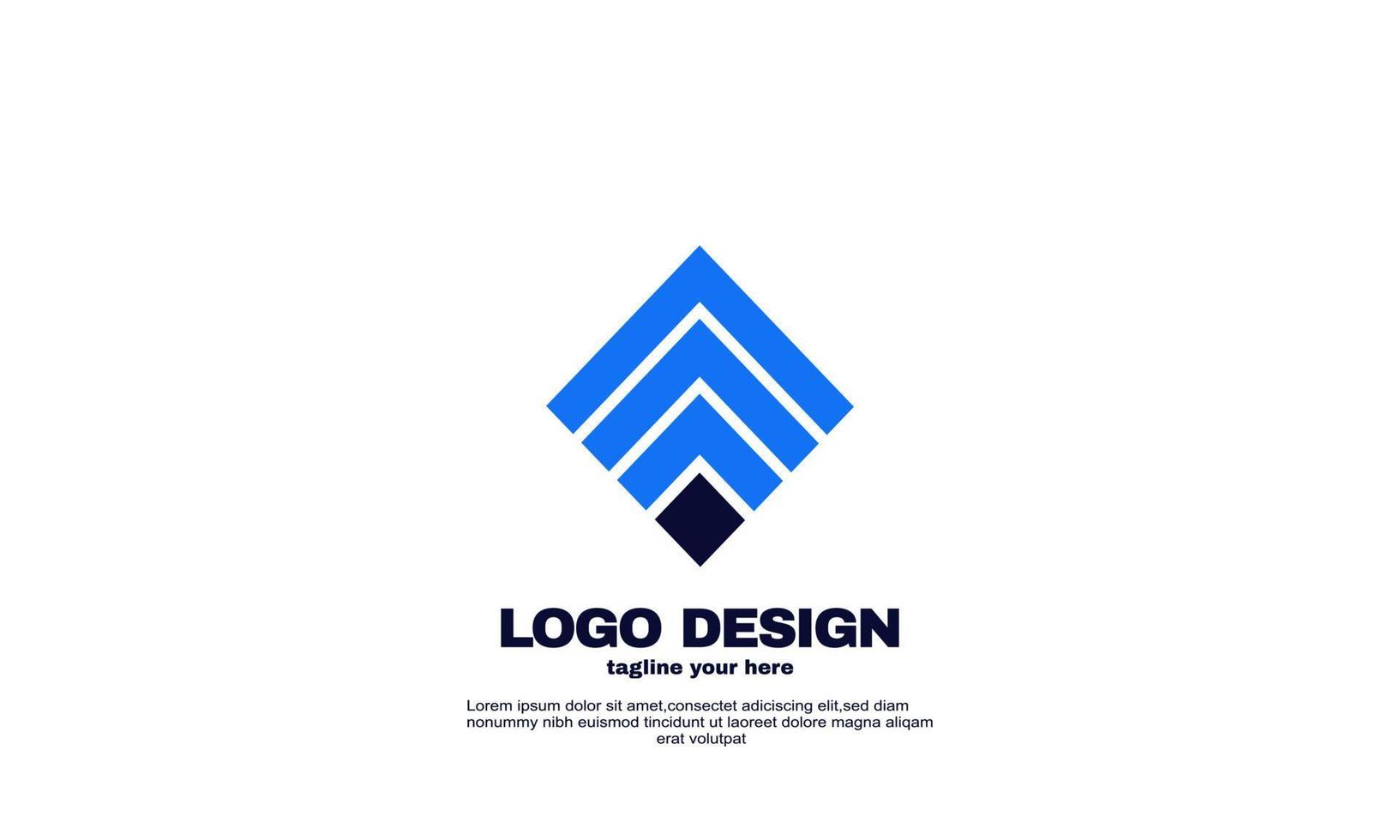 elementos de design gráfico impressionantes para o modelo de logotipo de ícone da sua empresa vetor