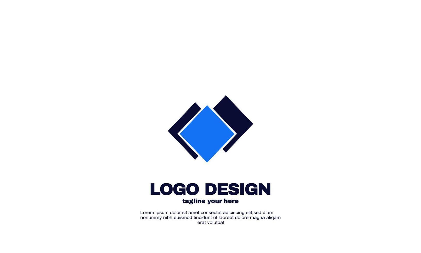 inspiração de empresa de negócios incrível design de logotipo colorido modelo de identidade de marca corporativa vetor