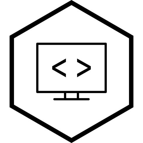 Design de ícone de otimização de código vetor