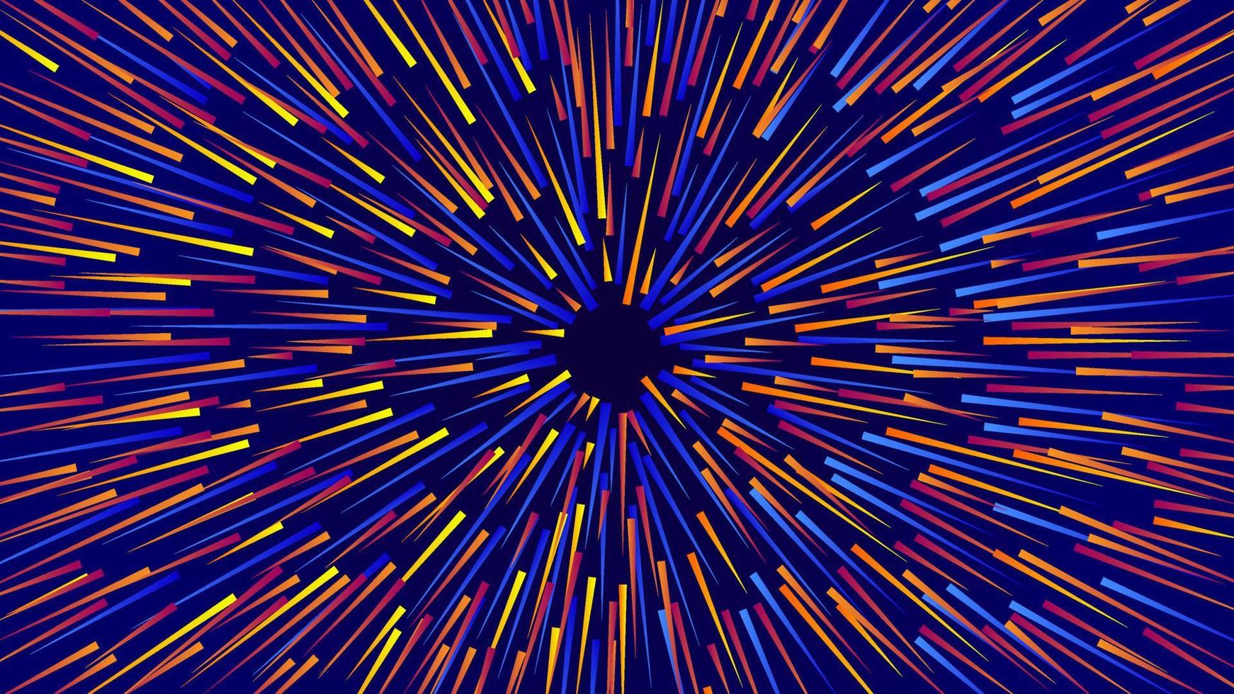 abstrato geométrico circular. padrão de movimento cêntrico geométrico circular futurista. abstrato colorido. vetor